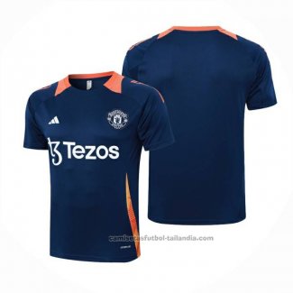 Camiseta de Entrenamiento Manchester United 24/25 Azul