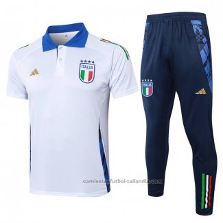 Conjunto Polo del Italia 24/25 Blanco