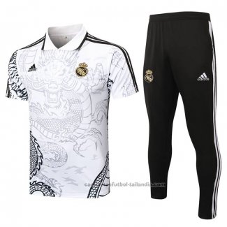 Conjunto Polo del Real Madrid Dragon 24/25 Blanco