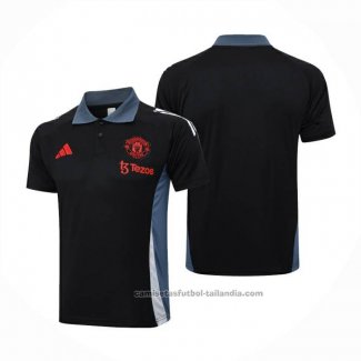 Camiseta Polo del Manchester United 24/25 Negro