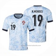 Camiseta Portugal Jugador N.Mendes 2ª 2024