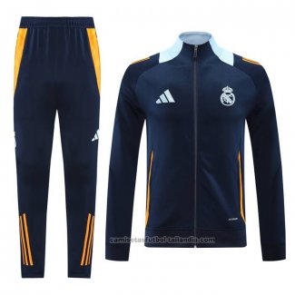 Chandal de Chaqueta del Real Madrid 24/25 Azul Oscuro