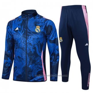 Chandal de Chaqueta del Real Madrid Dragon 24/25 Azul