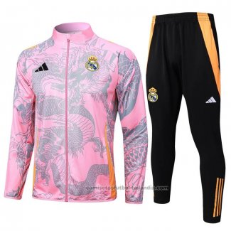 Chandal de Chaqueta del Real Madrid Dragon 24/25 Rosa