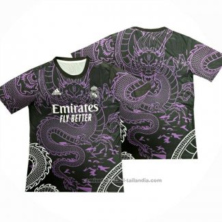 Tailandia Camiseta Real Madrid Dragon 24/25 Negro Purpura