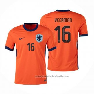 Camiseta Paises Bajos Jugador Veerman 1ª 24/25