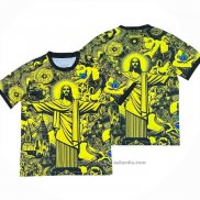 Tailandia Camiseta Brasil Jesus 2024-2025 Amarillo