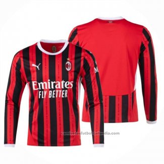 Camiseta AC Milan 1ª Manga Larga 24/25