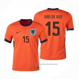 Camiseta Paises Bajos Jugador Van de Ven 1ª 24/25