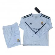 Camiseta Real Madrid 1ª Manga Larga Nino 24/25