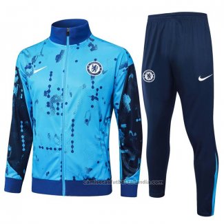 Chandal de Chaqueta del Chelsea 24/25 Azul Claro