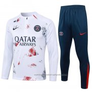 Chandal de Sudadera del Paris Saint-Germain 24/25 Blanco