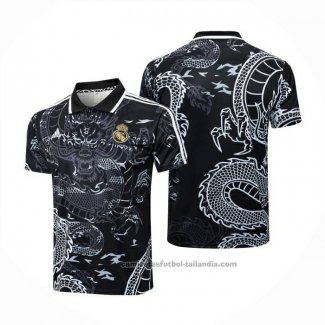 Camiseta Polo del Real Madrid Dragon 24/25 Negro