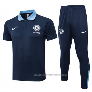 Conjunto Polo del Chelsea 24/25 Azul