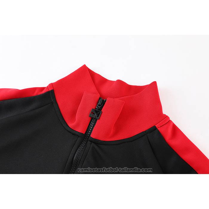 La Versión Tailandesa  Chandal de Milan AC Ninos Roja/Negro 2019/20 /  Chaqueta y Pantalon Entrenamiento